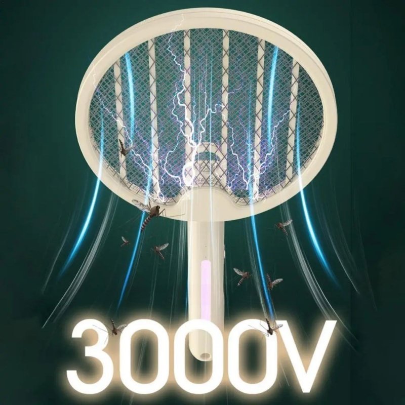 Livensense | Haşere Öldürücü | Livensense® Tenis Raketi Tipi Masaüstü Olabilen Gece Lambalı Sinek Kovucu,Öldürücü Raket | Livensense® Tenis Raketi Tipi Masaüstü Olabilen Gece Lambalı Sinek Kovucu,Öldürücü Raket 2