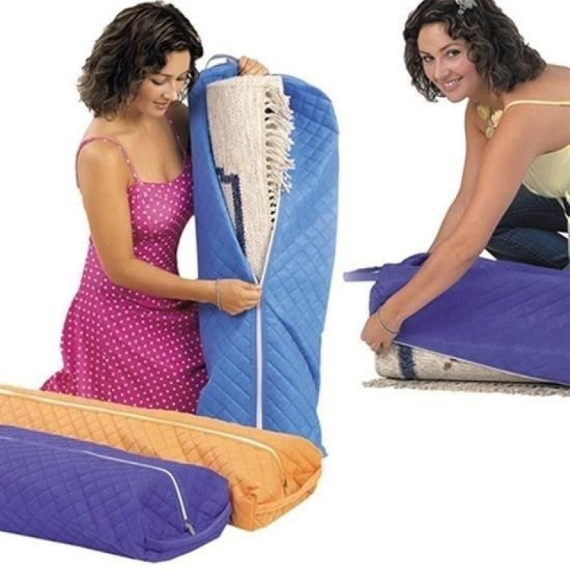 Livensense | Livensense® 220X38Cm Fermuarlı Büyük Halı Kilim Saklama Muhafaza Hurcu Çuvalı