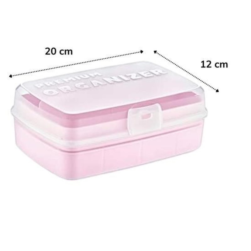 Livensense | Livensense® 12 Bölmeli Çok Amaçlı Takı Toka Kutusu Dikiş Kutusu Kapaklı Organizer Kutusu Bölmeli Kutu | Livensense® 12 Bölmeli Çok Amaçlı Takı Toka Kutusu Dikiş Kutusu Kapaklı Organizer Kutusu Bölmeli Kutu 4