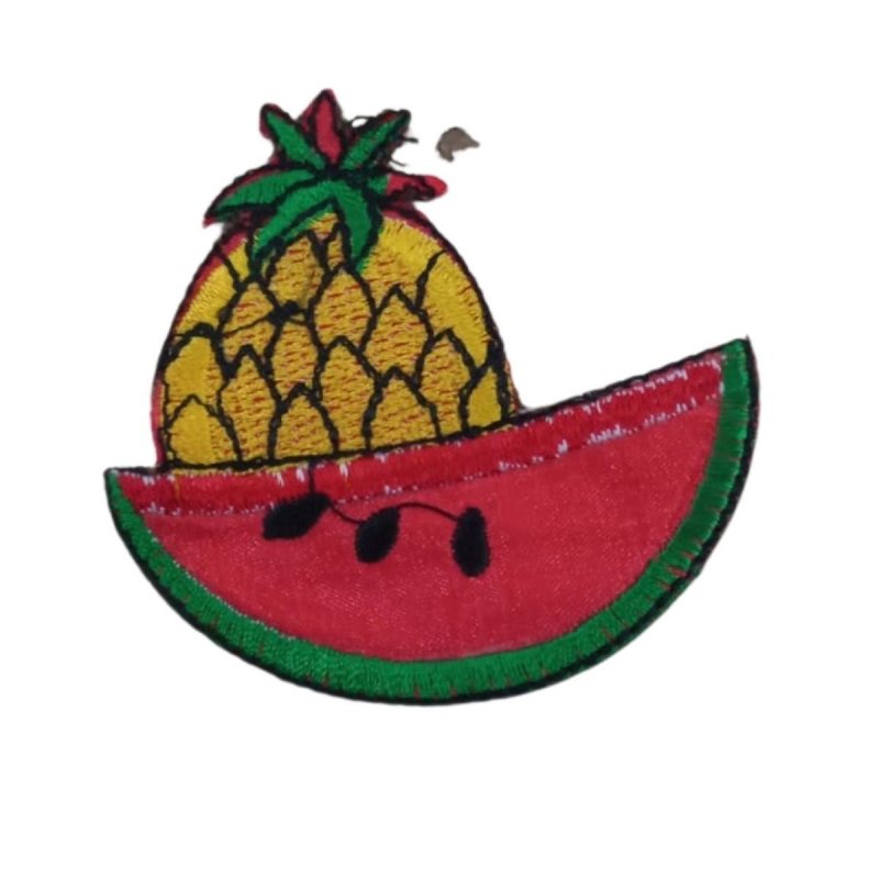Livensense | Nakış Kiti | Aplike Ütü İle Yapışan Karpuz-Ananas Desen